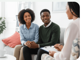 Couple in a counseling setting
